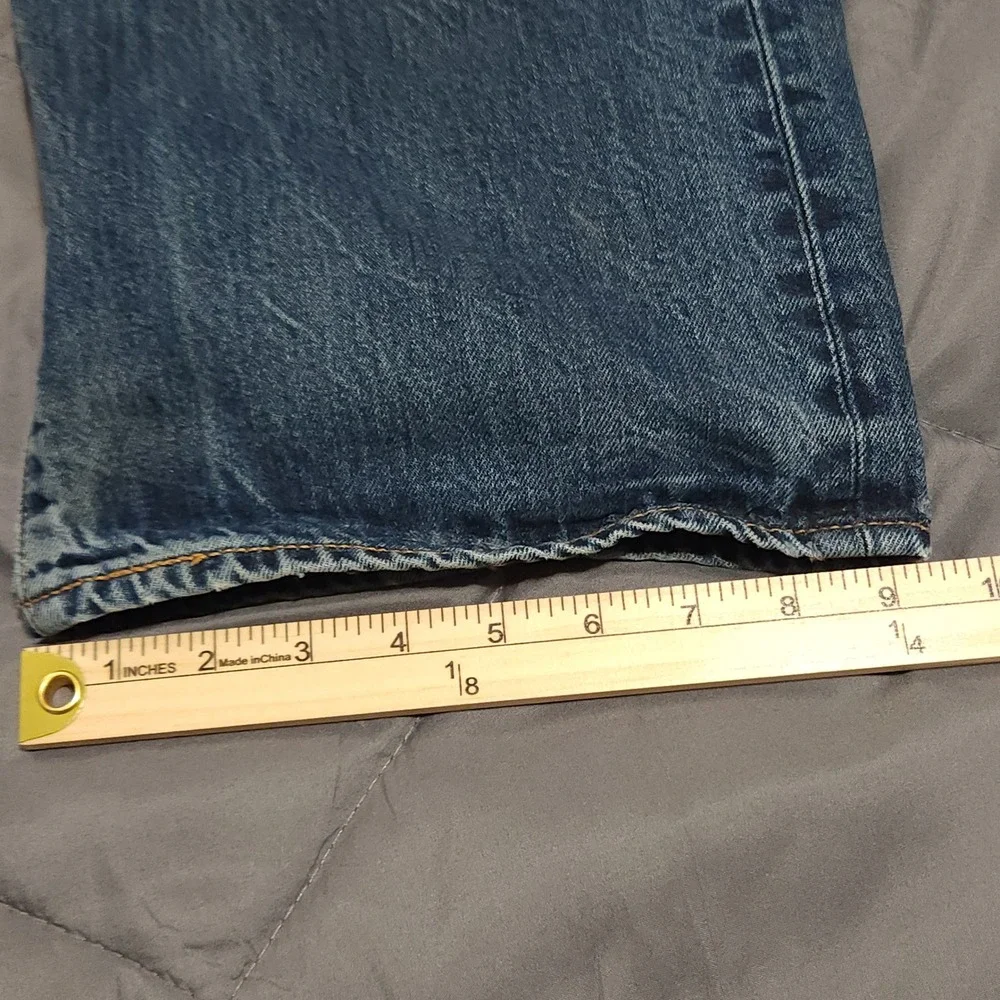 Levi's 501 Jeans Men's 42x32 High Rise Button Fly USA Light Wash‎ Cotton